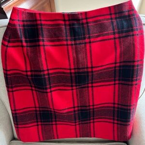 Buffalo plaid skirt- Holiday